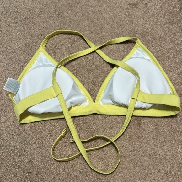 Kona sol bikini top yellow stripe size D/DD - Picture 2 of 3